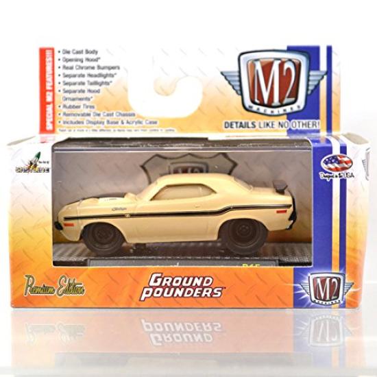 

M2 MACHINES GROUND POUNDERS DODGE CHALLENGER CHASE M2 Machines масштаб Ground Pounders Dodge Challenger CHASE Ограничено 168 экземплярами МАСШТАБ 164 1970 R/T