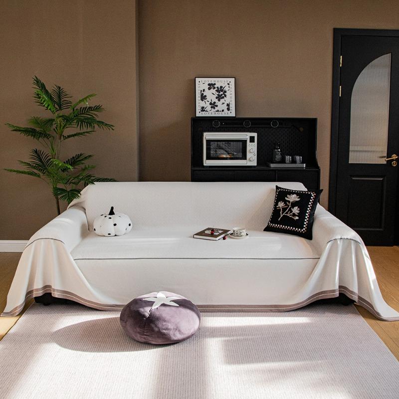 

Simple non-slip and anti-cat scratch new four-season universal sofa cover Chenier sofa cover sofa towel 45 * 45 pillow cover