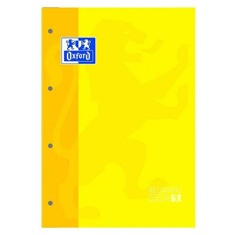 Oxford Oxford Replacement Sheets 80 Sheets 5 Units A4 Yellow 5 Pieces