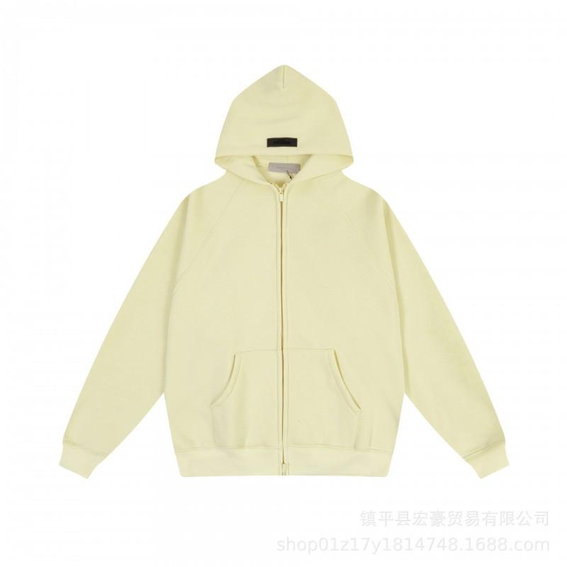 Unisex Oversized Fleece-Lined Hooded Zip-Up Sweatshirt With Embroidered Letter Print