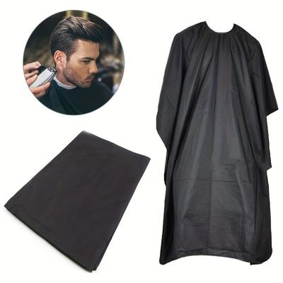 Schwarzer Friseurumhang, professioneller Haarschnitt-Salon, Friseurtuch, Wickelschutz, Schürze, wasserdichtes Haarschneidekleid