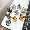 Eevee Family Enamel Pin Cartoon Anime Metal Lapel Brooch For Denim Jacket Backpack Hat Decor Kawaii Gift For Kids