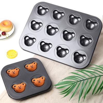 6/9/12 Cavity Cake Mold Non-stick Coating Baking Tray High-quality Muffins Moulds  Cake Making