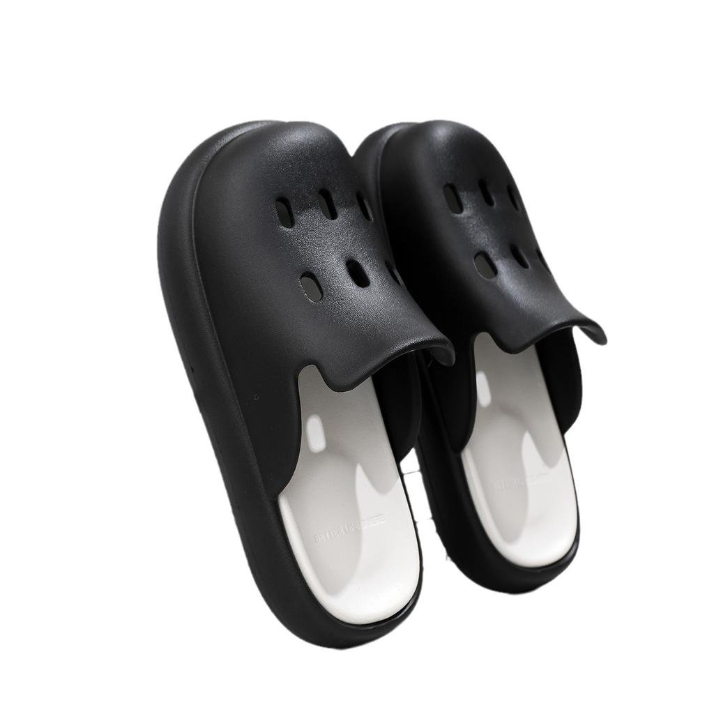 Zapatillas de Verano de Suela Gruesa para Mujer Hechas de Material EVA, Inodoras, Antideslizantes, Resistentes al Desgaste, Zapatillas de Suela Blanda Cómodas y Casuales