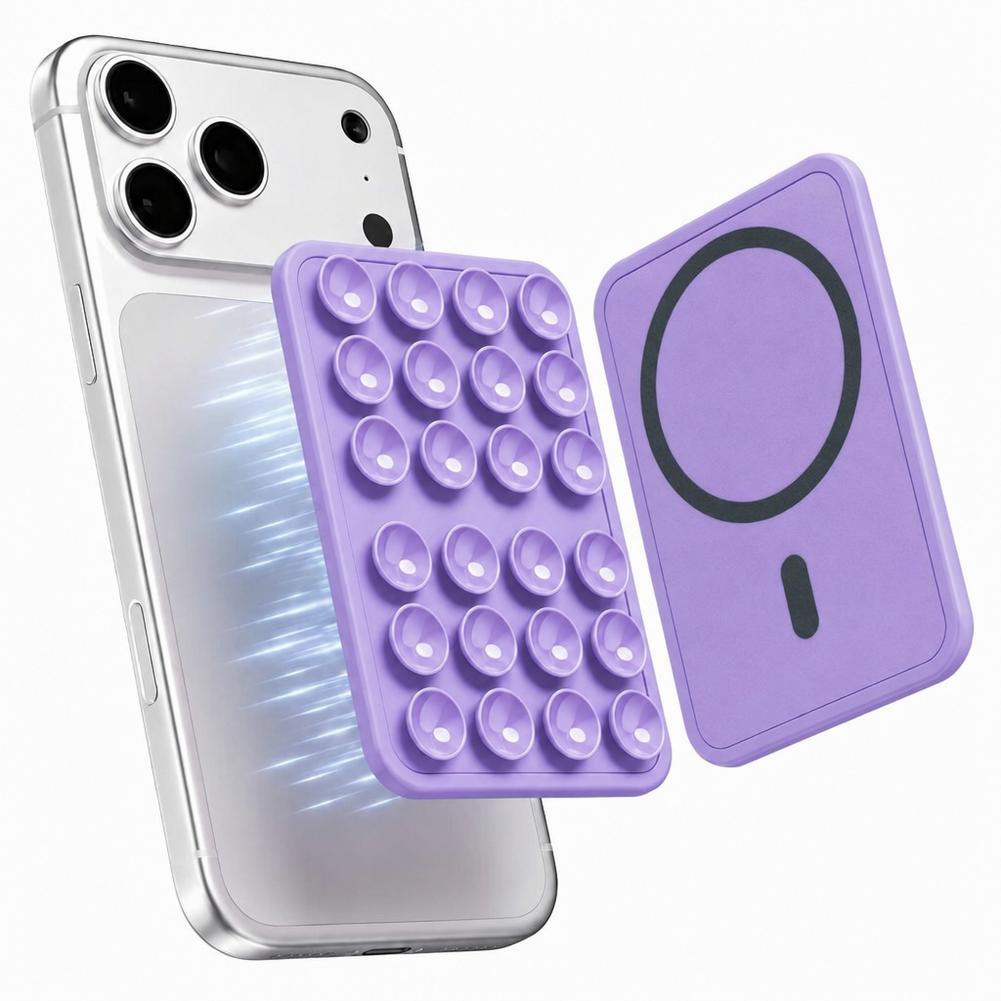 New Magnetic Suction Phone Mount for MagSafe Case Silicone Grip Holder For iPhone Removable Hands-Free Selfie Bracket 5