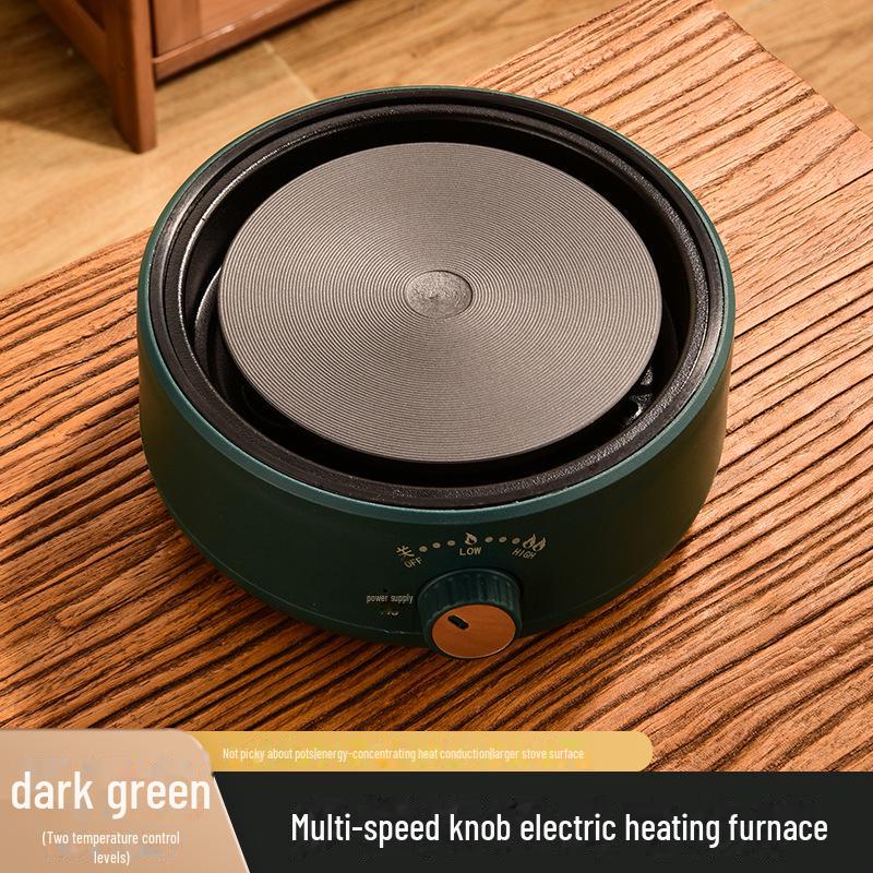 

Компактний електричний підігрівач кави та чаю - універсальна міні-плита для нагріву, ізоляції та підтримки постійної температури напоїв 500W mechanical model темно-зелений колір