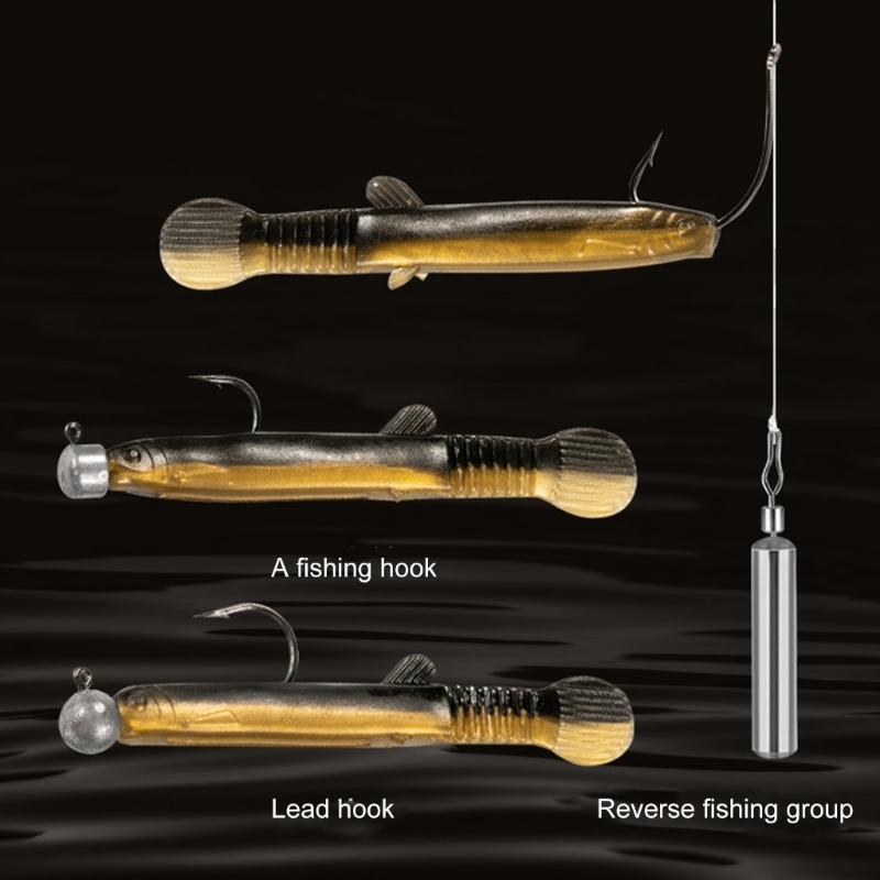 10/20Pcs Artificial Soft Lures Worm Baits Wobbler Loach Soft Baits Multisection Tail Swimbaits Fishing Tackle Lures