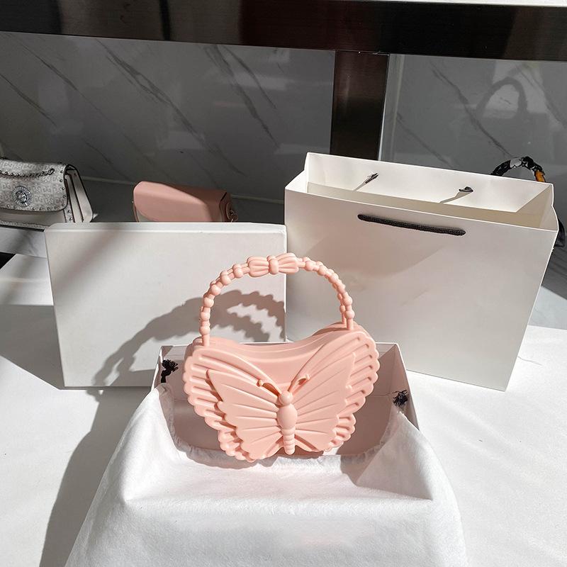 

Новые бабочки женские ПВХ модные желейные сладкие сумки для пикника на открытом воздухе повседневные модные трендовые женские сумки