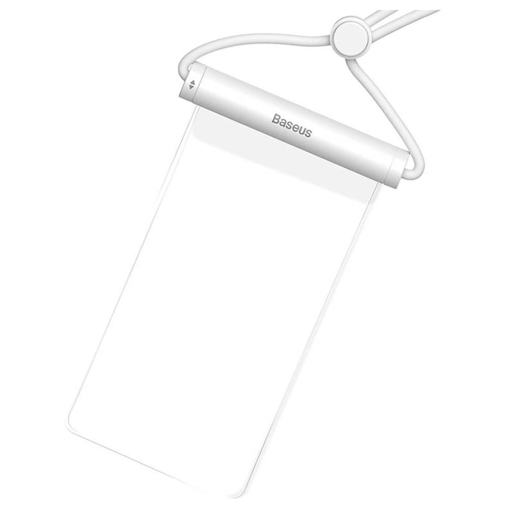 Wodoodporne Etui Baseus Aquaglide Z Zamkiem Cylindrycznym (Białe)