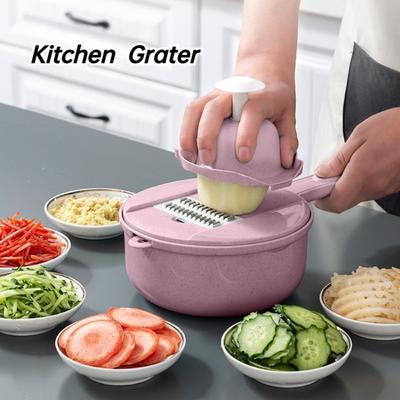 Multi-functional Kitchen Slicing Storage Products Portable Grater Daily Household Fruit Vegetable Necessity Tools Accessories