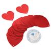 100pcs Red Heart Shape Confetti Plastic Paper Scrap Birthday Wedding Party Valentine"s Day