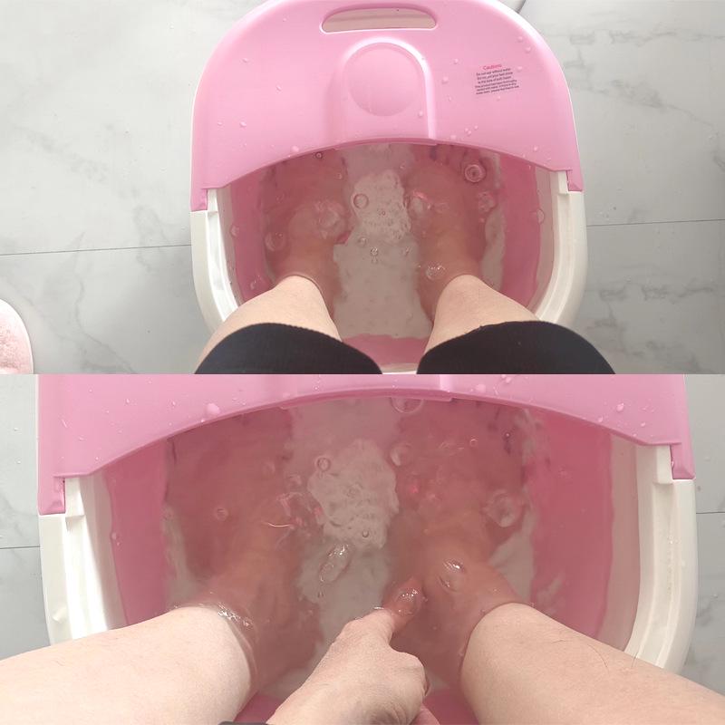 Automatic Heated Foot Bath with Magnetic Therapy, Air Wave Massage, and Infrared Relaxation