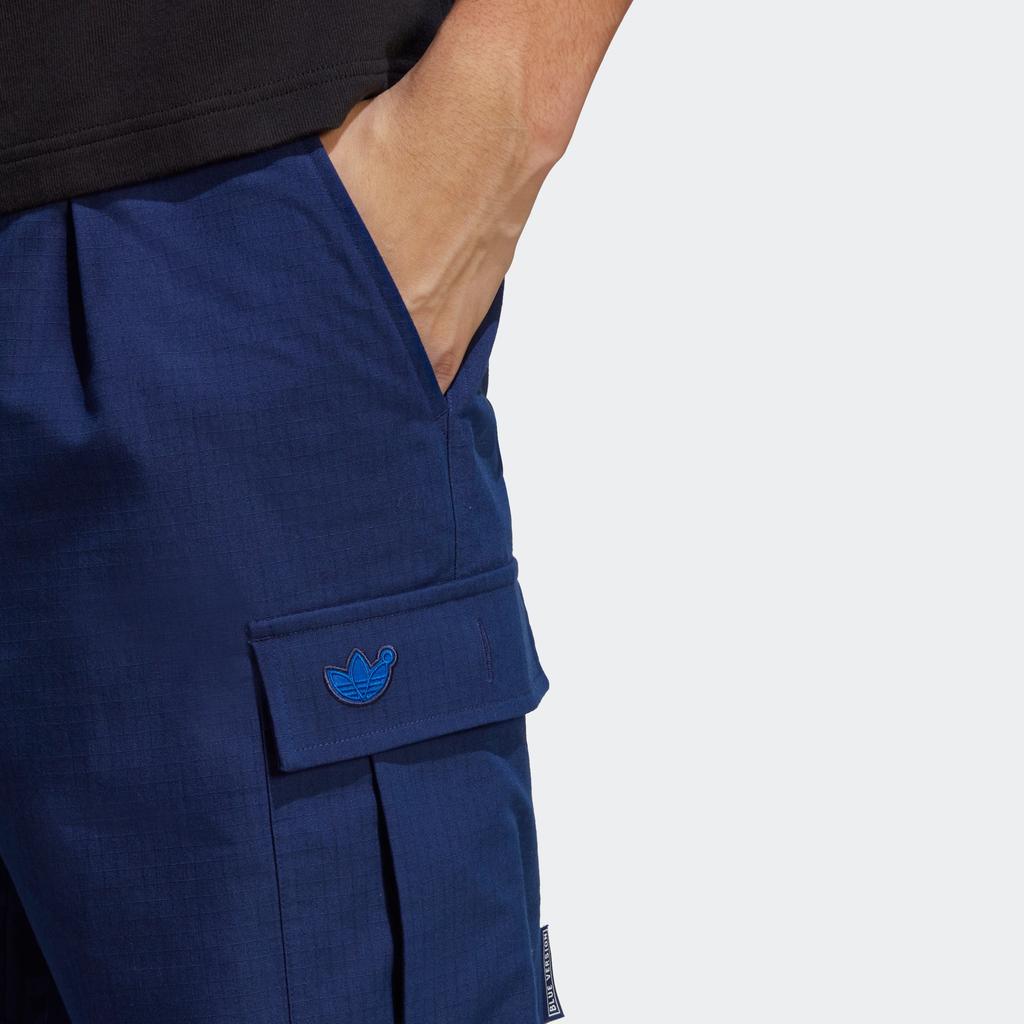 Adidas Originals Blue Version Series Solid High-Waisted Casual Cargo Pants Men Pants Night-Purple IA2491