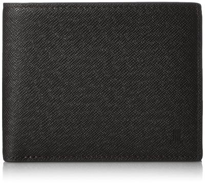 Bifold Wallet du Cowhide mit Münzfach Funktional Zart Klassisch Schlicht Schwarz [Couleur Vin] Herren