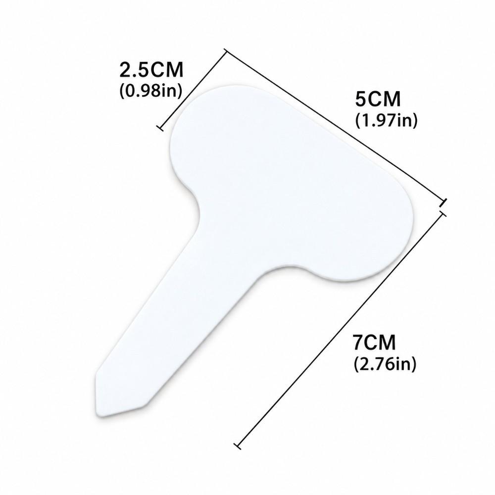 100pcs 5x7cm Plant Tags White Garden Labels Practical Plant Labels For Garden