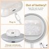 Funda Bonita para AirPod Ins Patrón de Concha Deslumbrante con Cadena de Muñeca de Perla Funda Bluetooth Inalámbrica Compatible con Funda AirPods Pro