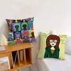 Cartoon D-Daria Fashion cushion cover Living Room Headboard Office Cushion Bedroom Cushion Sofa Nap Time Pillow Case