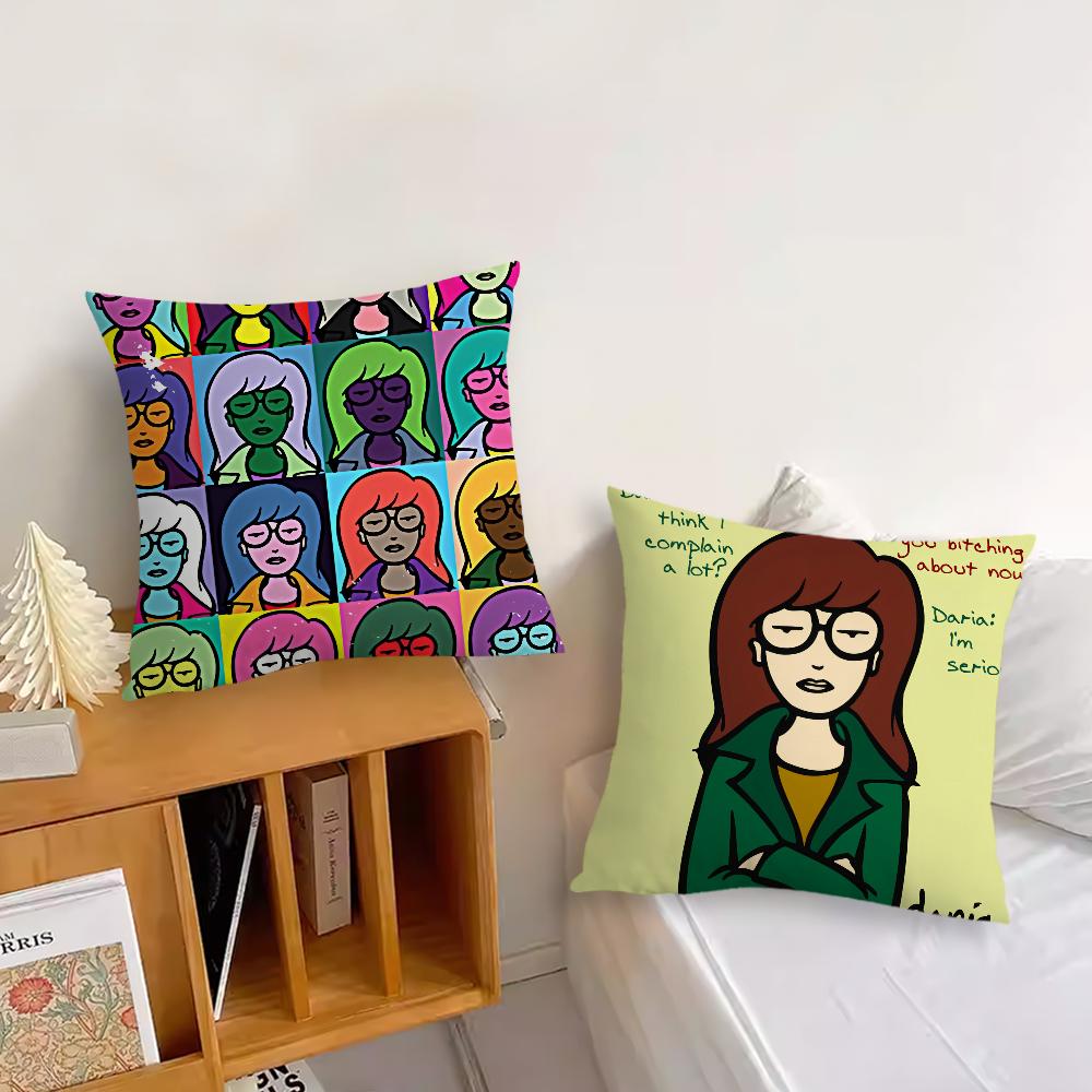 Cartoon D-Daria Fashion cushion cover Living Room Headboard Office Cushion Bedroom Cushion Sofa Nap Time Pillow Case