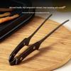 BoZhen JiangChu 304 Stainless Steel BBQ Tongs with Wooden Handle