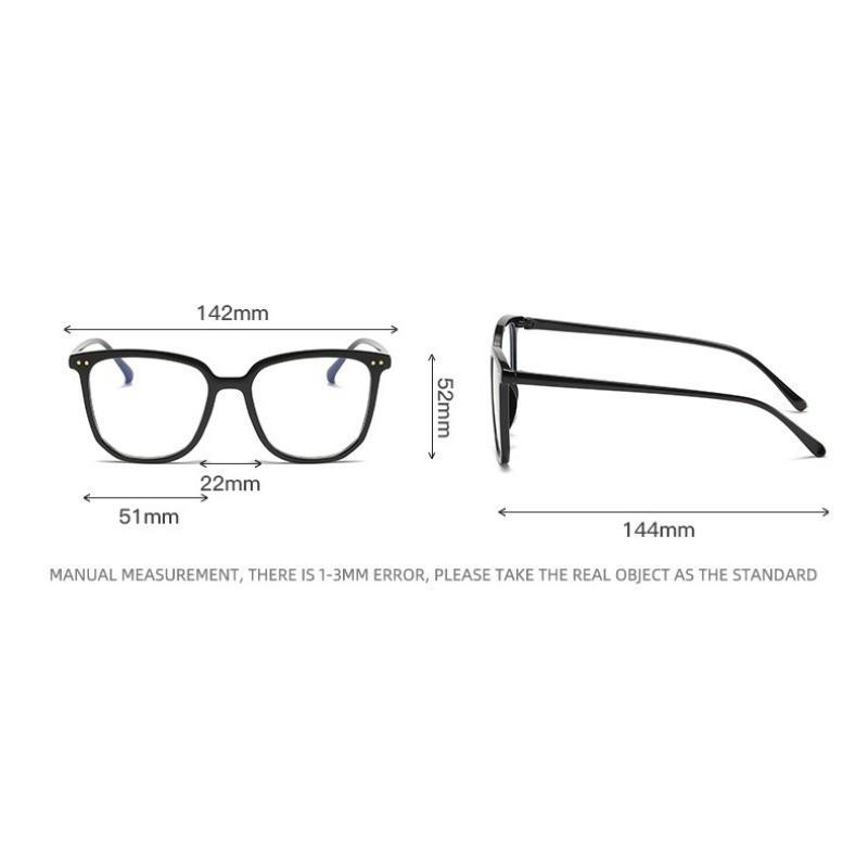 3 Piece Set of Anti Blue Light Glasses with Full Frame Design Suitable for Both Male and Female Computer Reading
