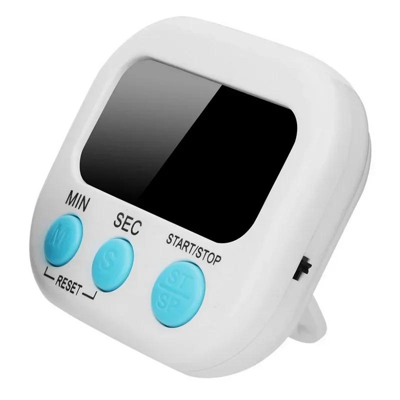 Digitaler Mini-Küchentimer mit großen Ziffern, lautem Alarm, magnetischer Ständer auf der Rückseite und großem LCD-Display zum Kochen, Backen, Sportspielen