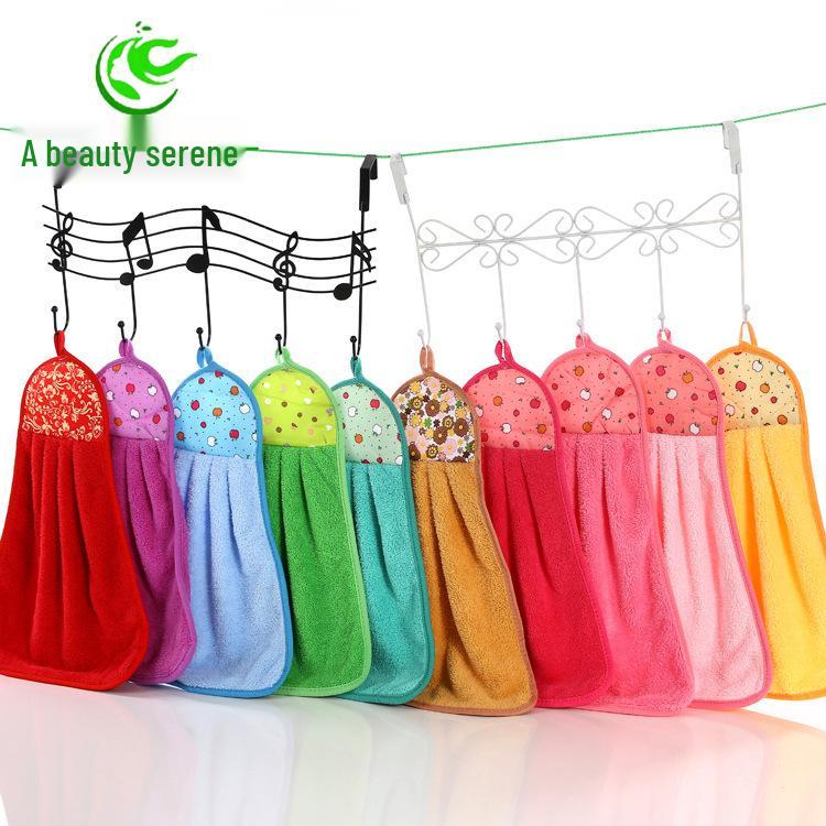 

Полотенце для рук из кораллового флиса «Гусь» - Впитывающее и милое для детской ванной или кухни Unpackaged