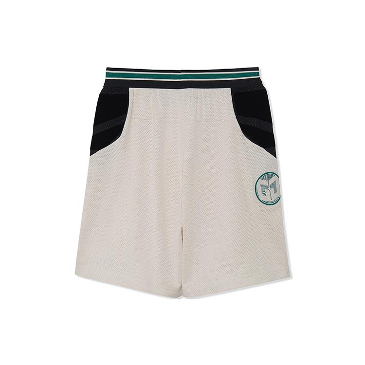 Li Ning Sports Basketball Collection Shorts Sports Men's White AAPR413-3