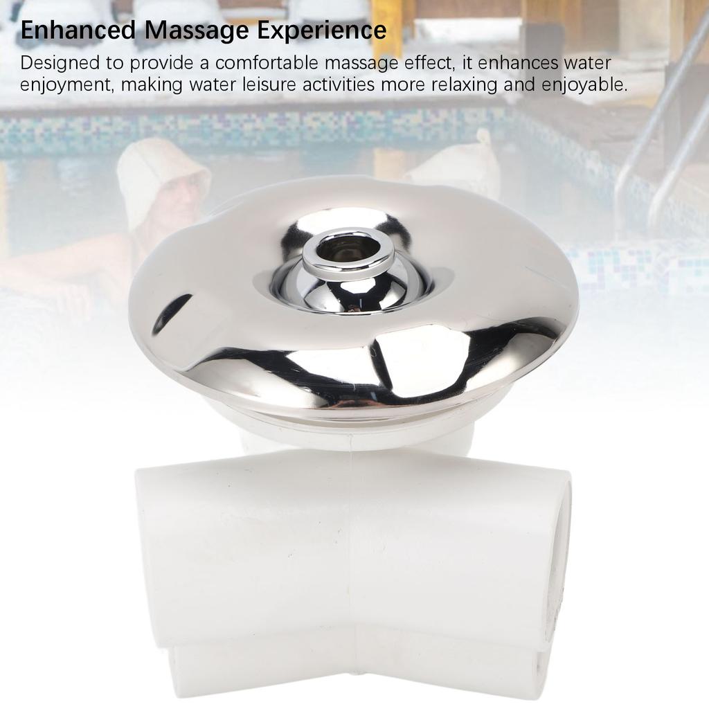 3/4 Inch Bath Massage Nozzle Stainless Steel PVC Pool Massage Jet Nozzle for Swimming Pool Bathtub