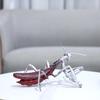 Creative Abstract Metal Handicrafts Simulated Insect Sculpture Mantis Silver Decorative Figurines Home Decoration Accessories
