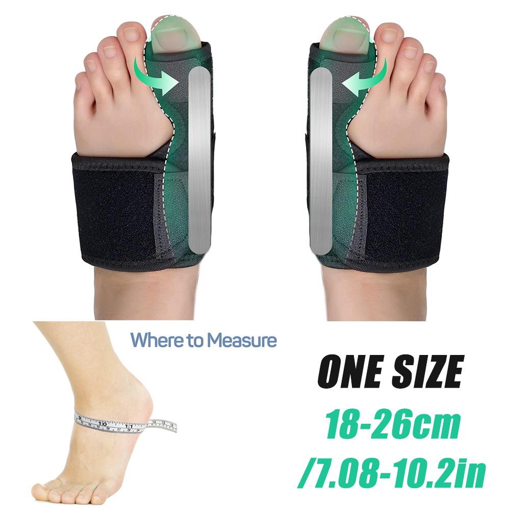 1Pc Bunion Corrector Non-Slip Big Toe Straightener Ankle Brace Support For Women Day Night Toe Separator Socks