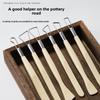 Pottery clay scraper Plastic 6-piece set of art supplies Sculpture modeling tools Soft pottery art supplies