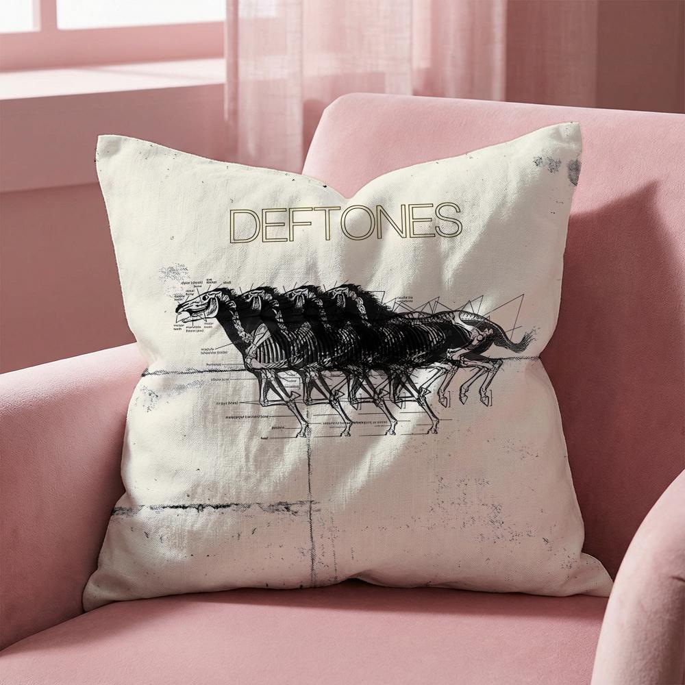 Deftones Cushion Cover Multi-Scene Pillow Cover for Home & Car - Reversible, Soft & Durable for Daily Use
