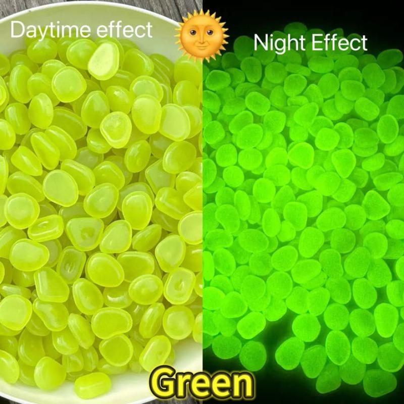 Glow-in-the-Dark Pebbles Create A Magical Garden Aquarium Decoration Landscaping or Wedding Decoration for Christmas Birthday