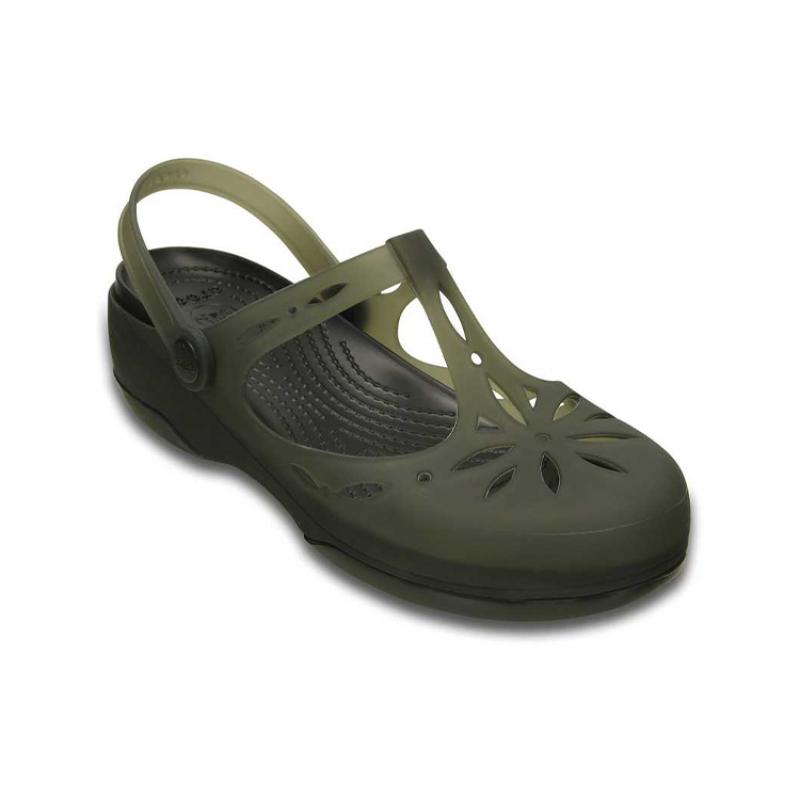 Crocs Carlie Minimalist Casual Jelly Soft Sole Sandals Women's Black