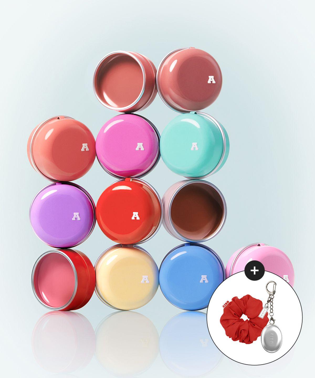[4 SET] Glow Tin Pot (10 colors) (+ Scrunchie & Care Tin Pot Gift)
