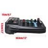 Portable 4 Channels Audio Audio Mixer A4 Sound Mixing Console Bluetooth Record 48V Phantom Powe EffectsMixer with USB New