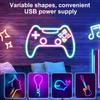 5V RGBIC Neon LED Strip USB With Bluetooth APP Music Sync Waterproof Flexible Ribbon for Home Party,TV Backlight,Holiday Decor
