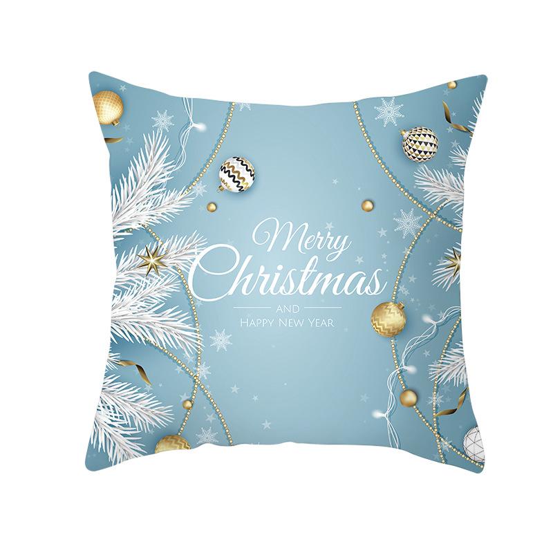 Nordic Christmas Pillowcase Christmas Ball Decoration Home Sofa Cushion Cover