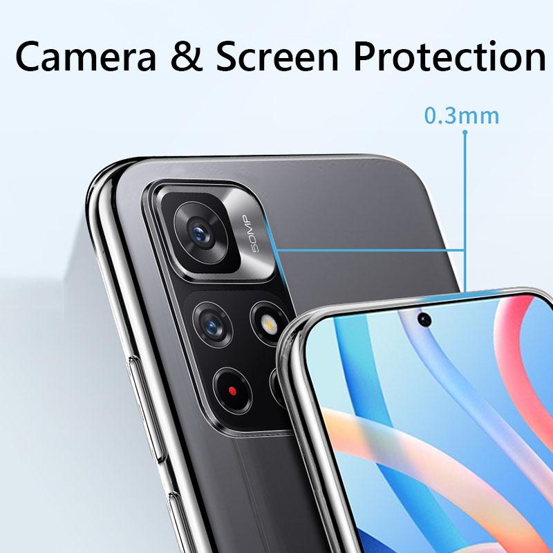 Simple Soft Clear Phone Case On For Xiaomi Redmi Note 11 Pro 11S Note11 Note11S Global Version G Back Cover