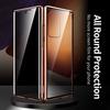 Double Side Metal Case for Samsung Galaxy S23 S22 Ultra S21 Plus S20 FE Note 20 Anti Peep Privacy Magnetic Tempered Glass Cover