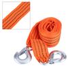 4 Meter Load 3 Ton  Car Trailer Towing Rope Strap Tow Cable with Hooks Emergency Vehicle Tool