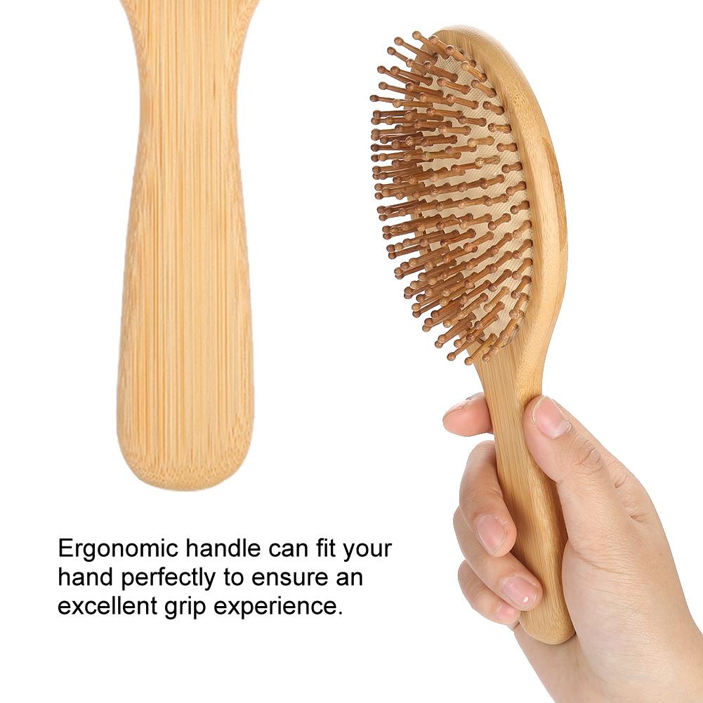 Solid Wood Hair Massage Comb Anti Static Hairbrush Portable Scalp Massage Comb