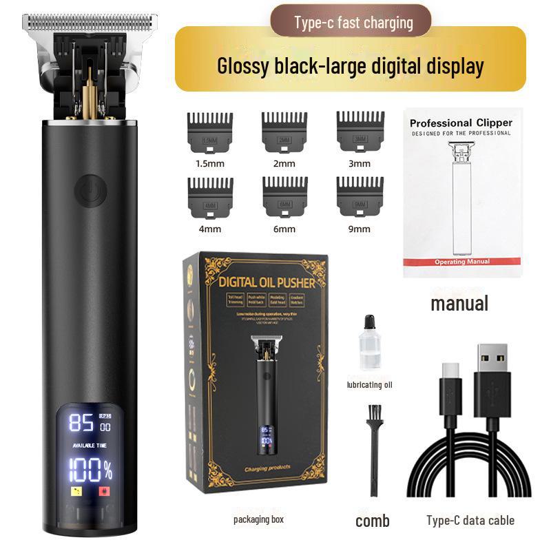 Retro Multifunctional TYPE-C Fast Charging Portable Hair Clipper