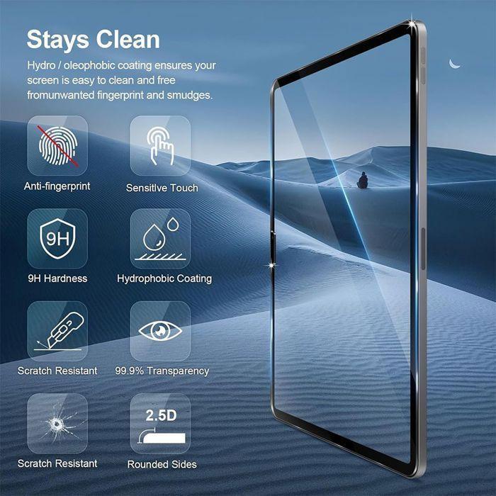Verre Trempé - iPad Air 11 Pouces - M2/M3 - Anti-Rayures - Antichoc - Haute Transparence