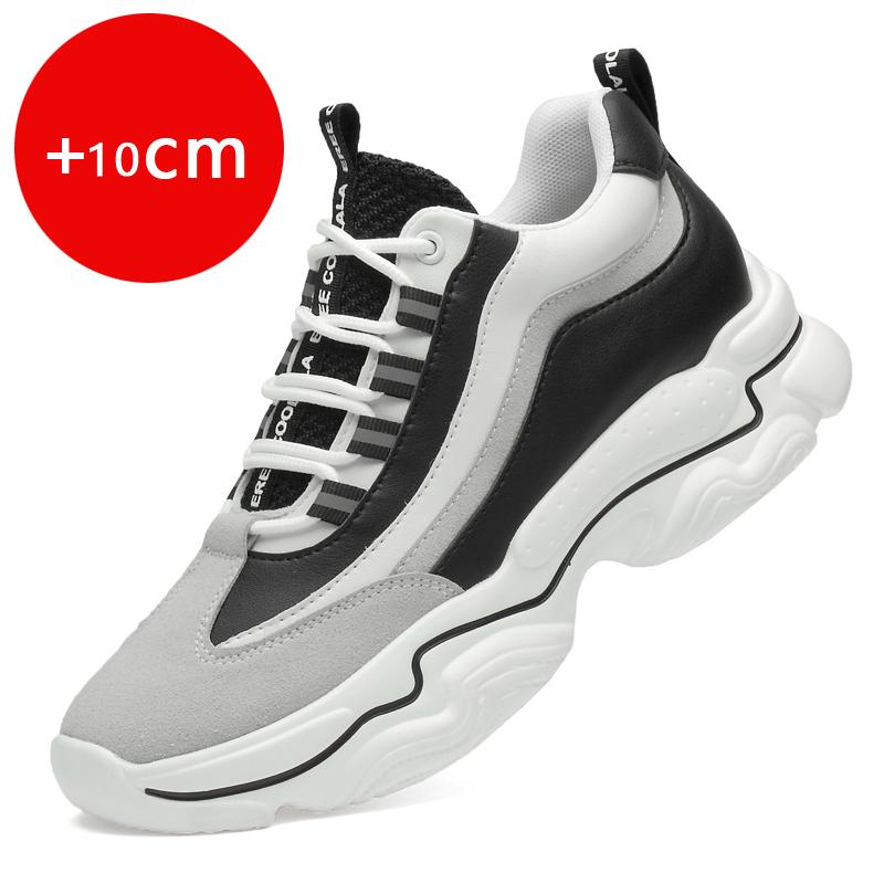 Módní pánské kožené tenisky Boty s výtahem Skryté 8CM 10CM Výškové boty Pro muže Ležérní sportovní Zvyšující muži Výškové boty