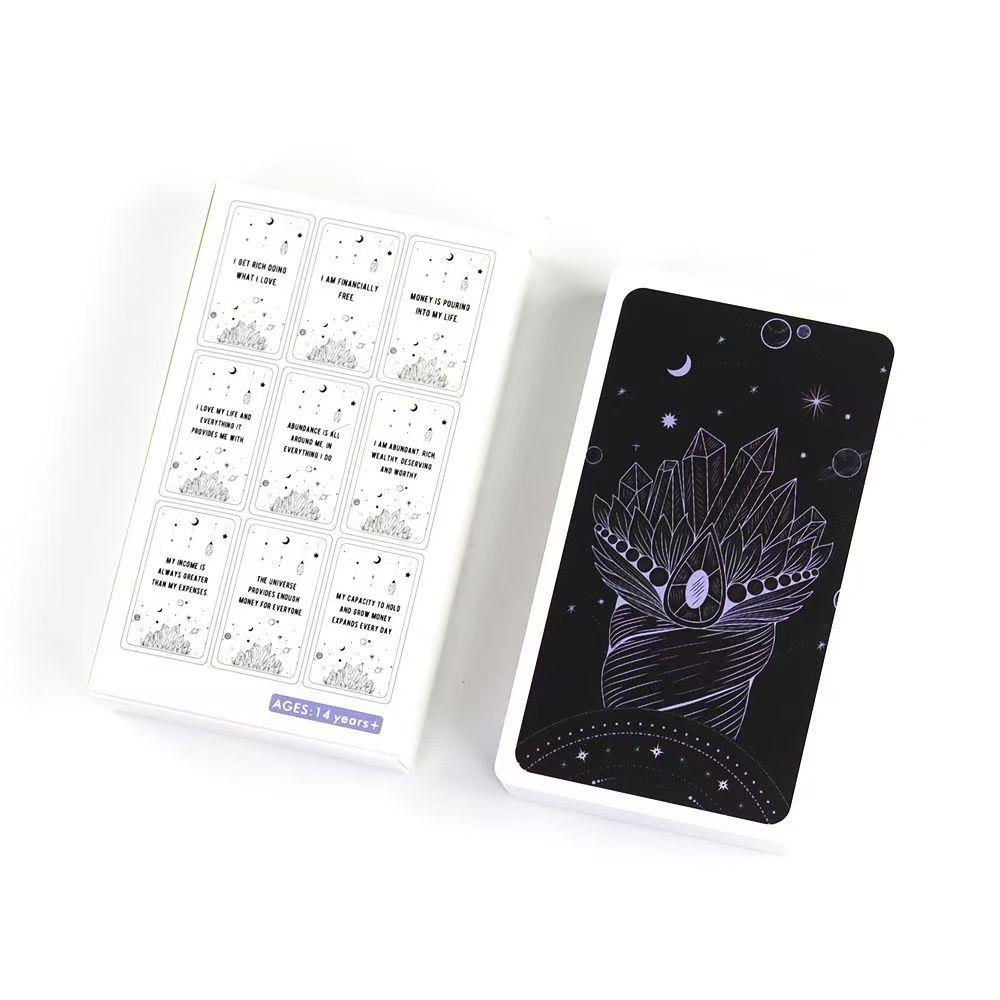Financial Abundance Affirmation Cards Affirmation Deck To Manifest Financial Freedom & Attract Money 54 Pcs Cards 10.3*6cm