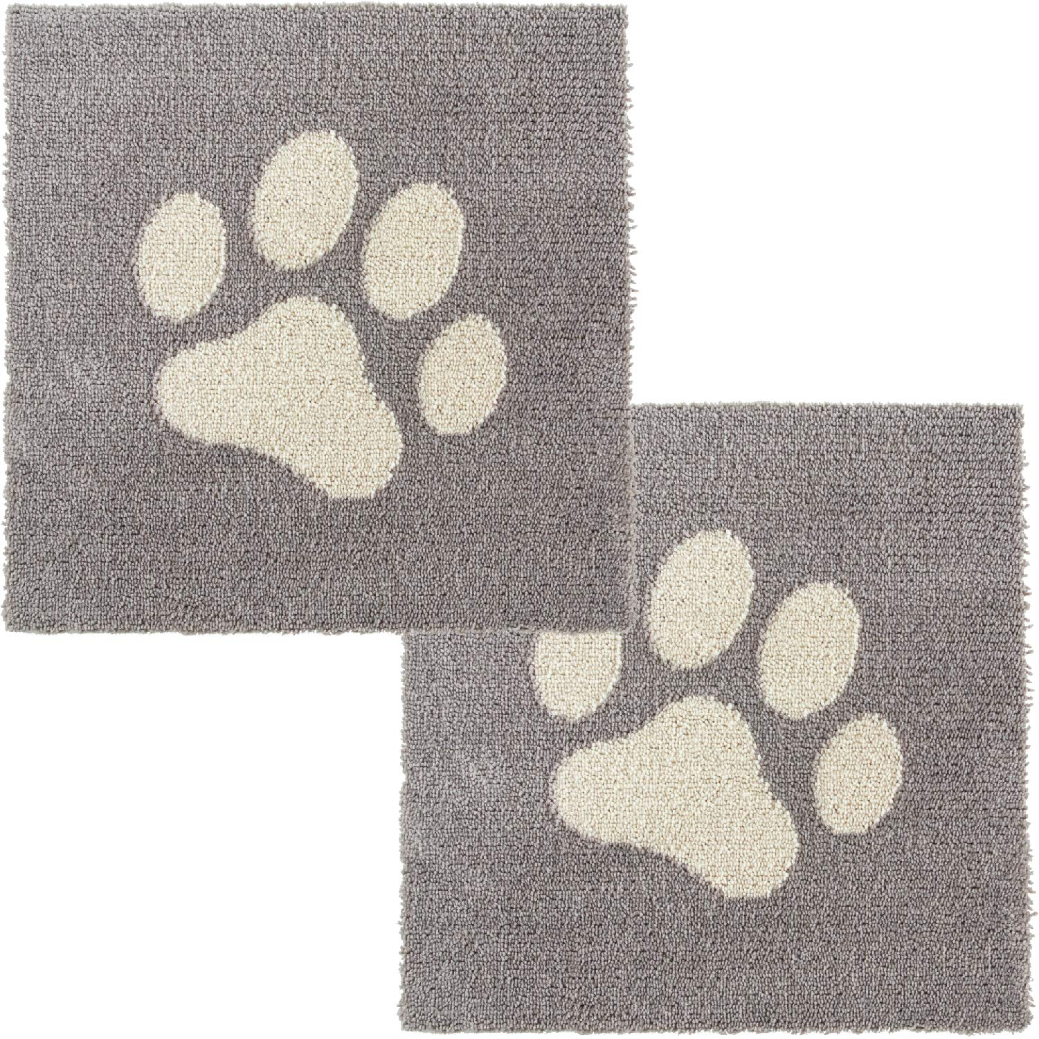 

OKA Pet 45cm x Set of Paw Stays In Tile Joint Mat Rug, Pitapetmo, Approx. 45cm, 2, Brown, Suction, Place, Carpet,