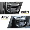Front & Rear Central Air Vent Outlet Cover Trim For Dodge Ram 1500 2018+ Carbon