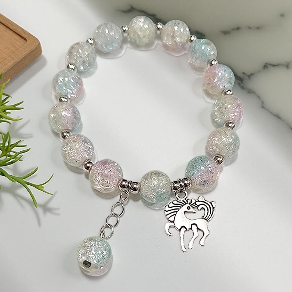 Butterfly Love Flower 10mm Handmade Beaded Bracelet - Original, Personalized, Exquisite Jewelry Gift for Friends and Newcomers