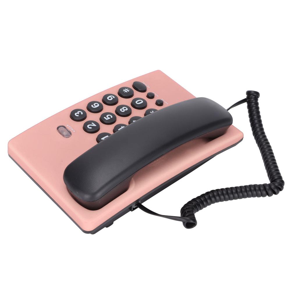 KXT504 Corded Telephone Wired Landline Phone with Mute Function Double Magnetic Handset for Home Hotel Office